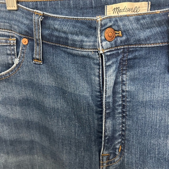 Madewell Curvy High Rise Skinny Crop Size 32 GUC Wear on inner thigh N0550 - Picture 3 of 9